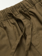 TEKLA - Organic Cotton-Flannel Pyjama Shorts - Green