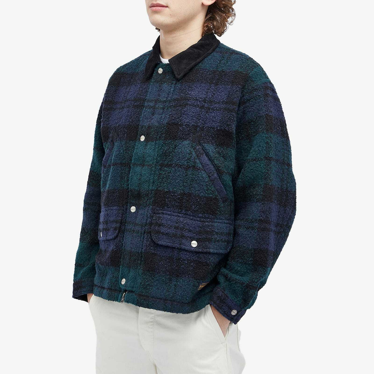 ジャケット・アウター DELUXE x PENDLETON COAT BLACK x GREEN Pendleton Men's Hunting Jacket in Green/Black Pendleton