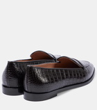 Malone Souliers Barry embossed leather loafers