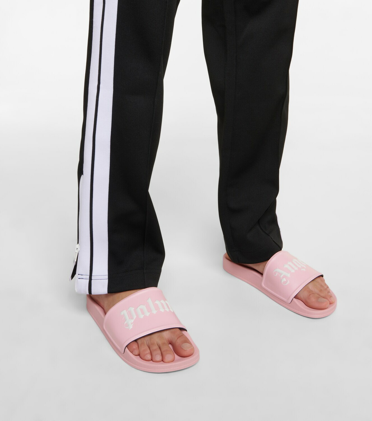 サンダル Palm Angels SS23 SANDAL WITH LOGO (PMIH004_S23LEA0010361) Palm Angels Outlet: Sandals men - White | Palm Angels