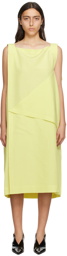 132 5. ISSEY MIYAKE Yellow Light Trails Midi Dress