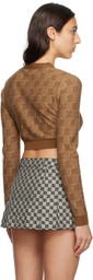 MISBHV Beige Monogram Cardigan