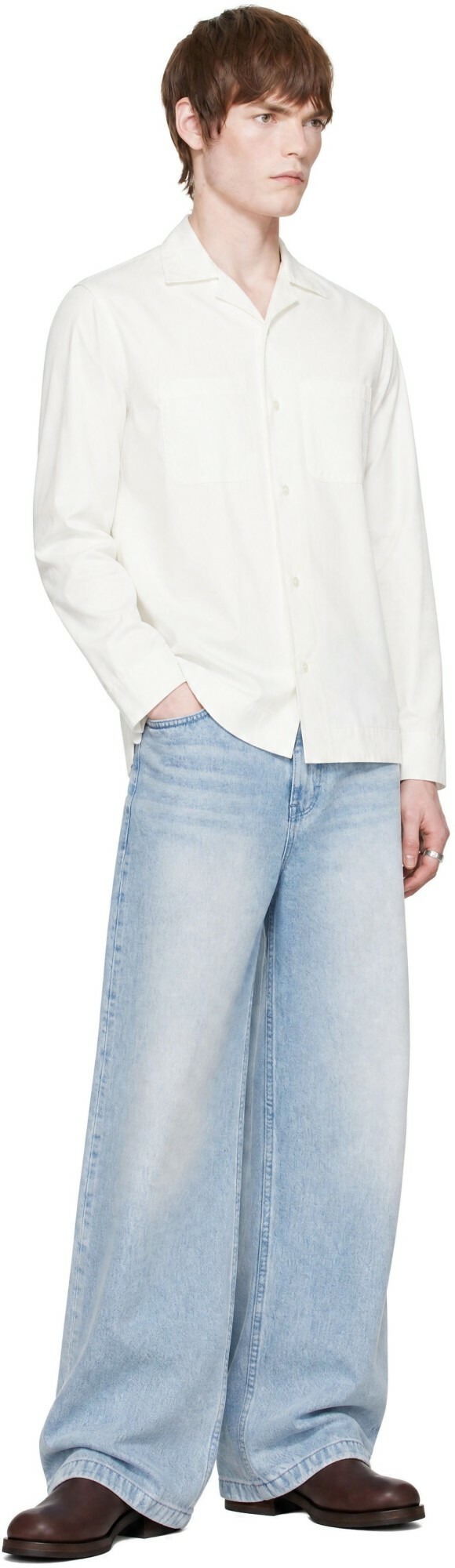 Carter Young White Luis Pyjama Shirt