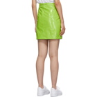 Kirin Green Latex Miniskirt