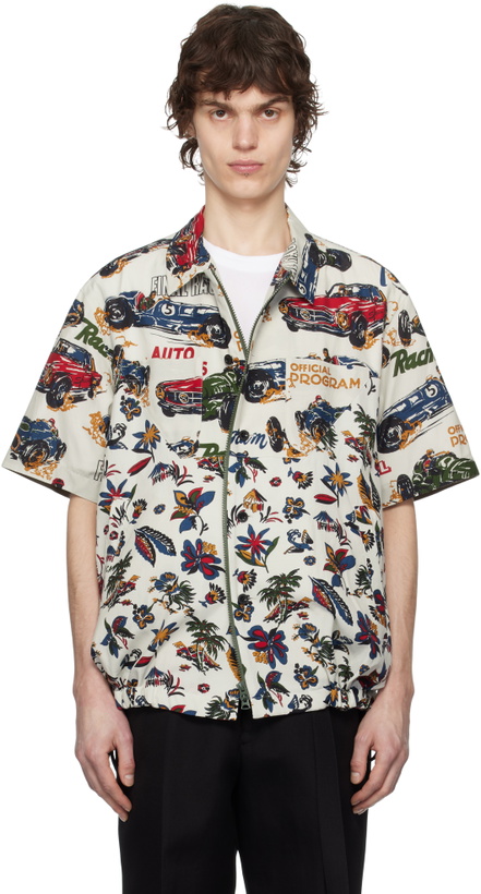 Sacai Chino And Grosgrain Shirt Sacai