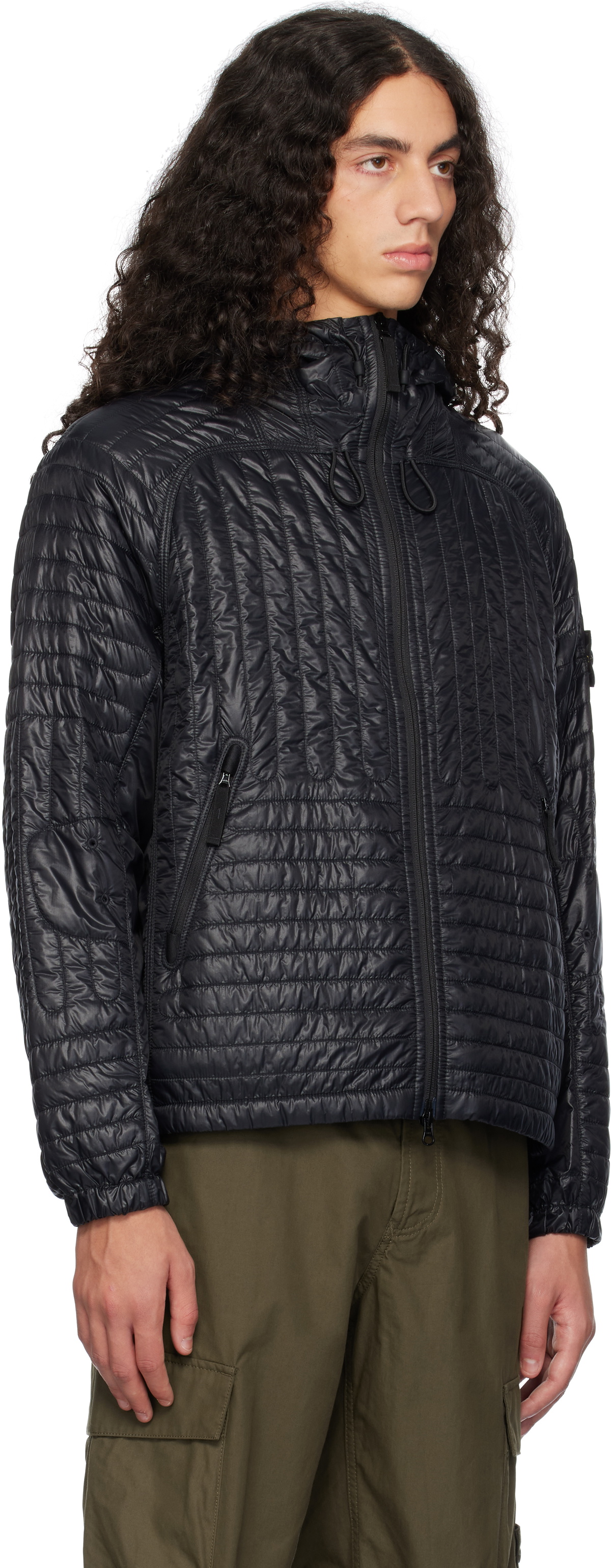Stone Island Black 43232 Pertex Quantum PrimaLoft Insulated