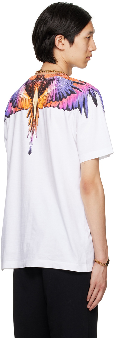 Marcelo Burlon County of Milan White Printed T-Shirt