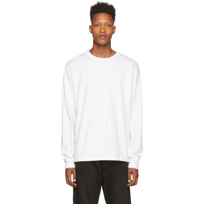 Photo: John Elliott White University Long Sleeve T-Shirt