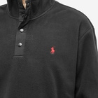 Polo Ralph Lauren Men's Snap Neck Fleece in Polo Black