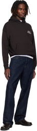 Lacoste Brown Multi Print Fleece Hoodie