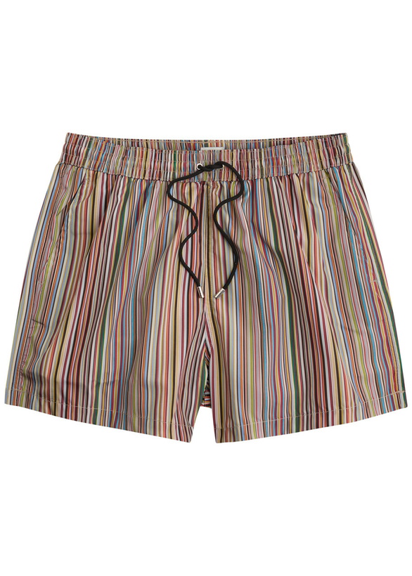 Photo: Paul Smith Stripe-print Shell Swim Shorts Multicoloured
