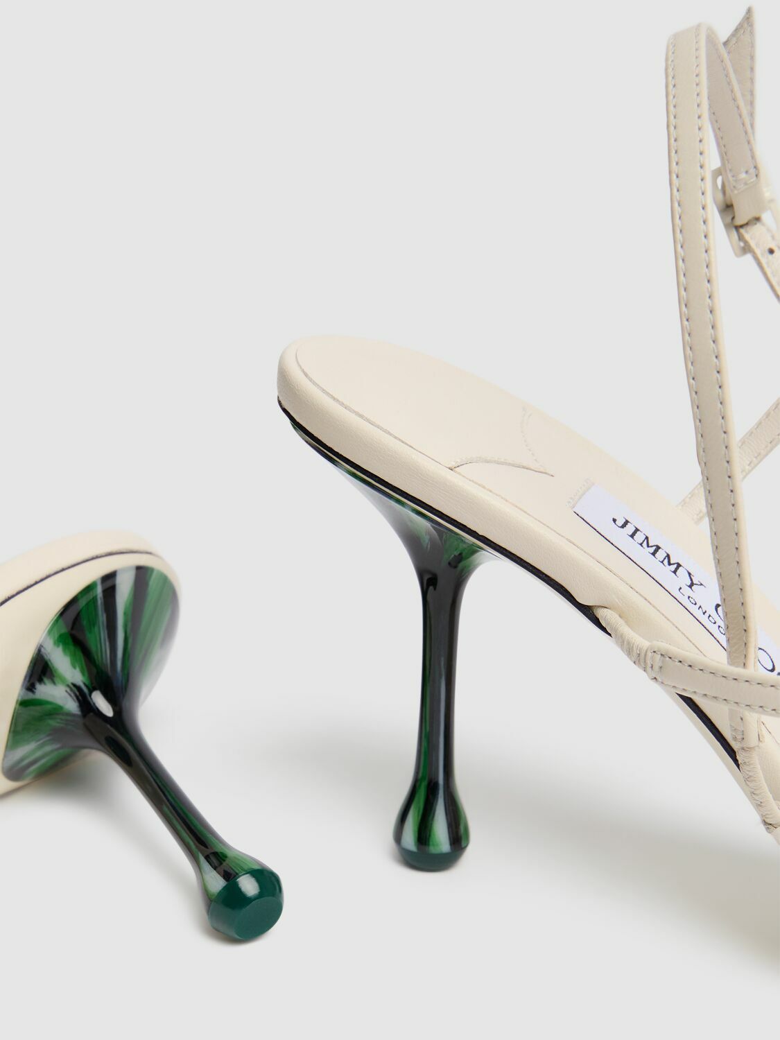 JIMMY CHOO 80mm Etana Leather Sandals Jimmy Choo