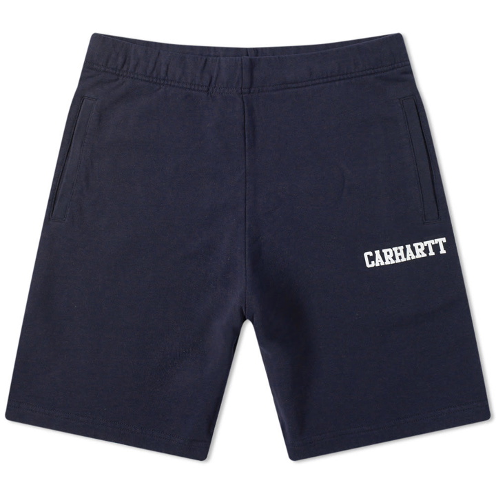 Photo: Carhartt College Sweat Short Dark Navy