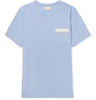 Oliver Spencer - Mélange Cotton-Jersey T-Shirt - Men - Blue