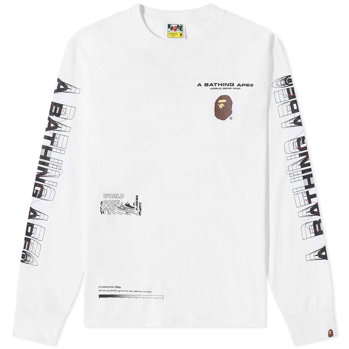 Photo: A Bathing Ape Long Sleeve Graphic #2 Tee