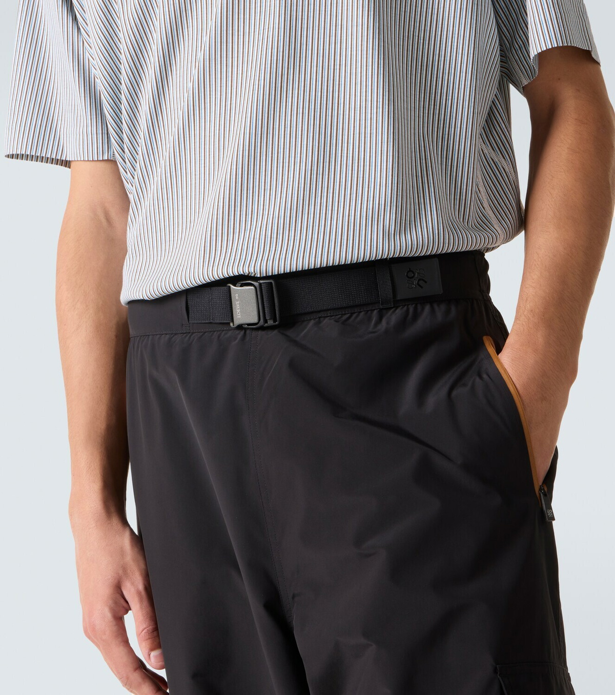 Loewe x On belted technical cargo pants