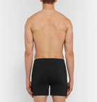 A.P.C. - Cotton-Jersey Boxer Shorts - Men - Black