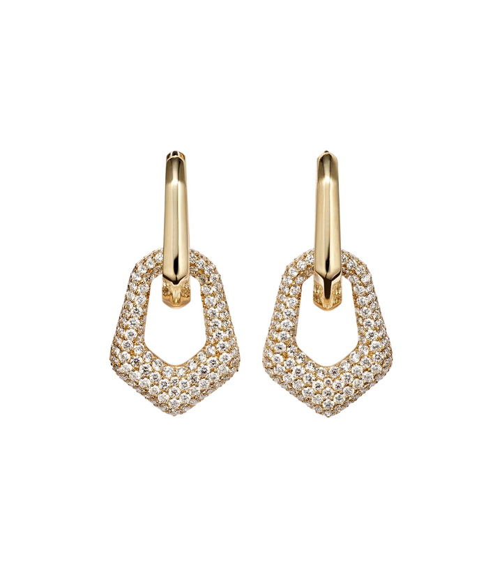 Photo: Ananya 18kt gold earrings with diamonds