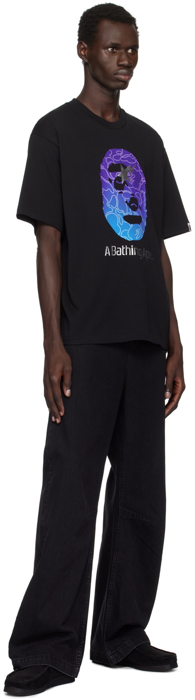 BAPE Black Line Camo Ape Head Relaxed Fit T-shirt A Bathing Ape