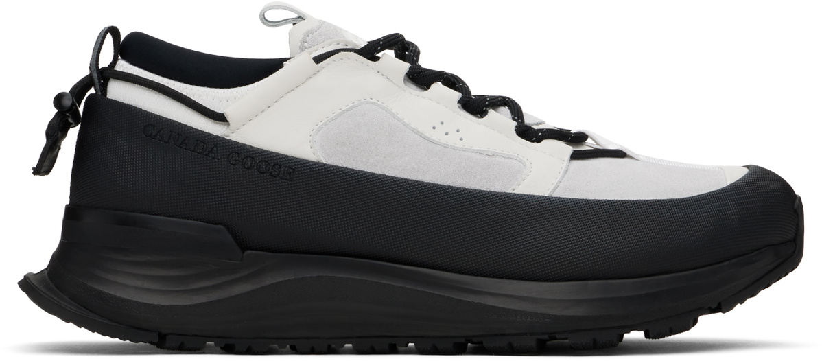 Canada Goose White & Black Glacier Trail Sneakers