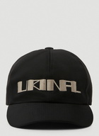 Embroidered Baseball Cap in Black