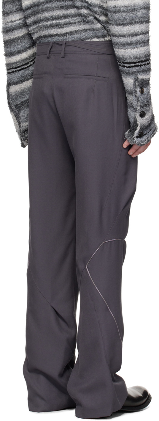 Kiko Kostadinov Gray Ohne K-Dart Trousers Kiko Kostadinov
