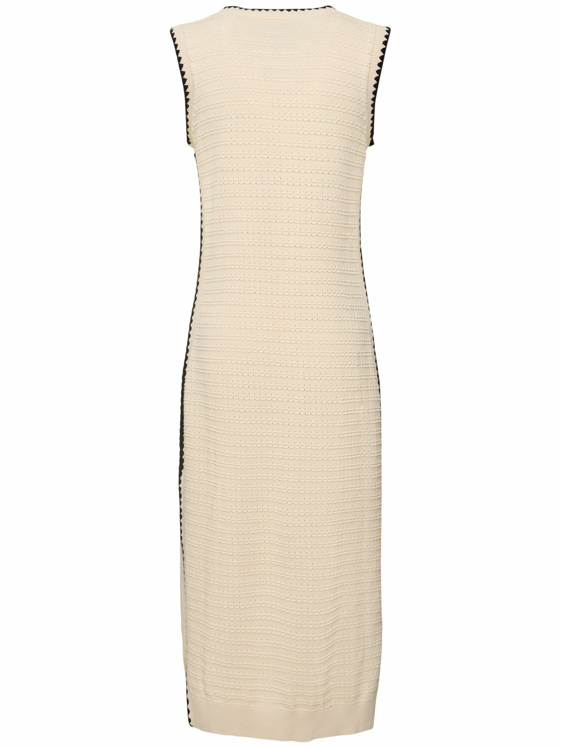 knee length dresses for ladies Tweed Mixed Media Midi Tank Dress | Fit and Flare main image 0