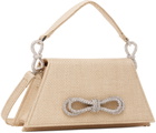 MACH & MACH Beige Medium Samantha Bag