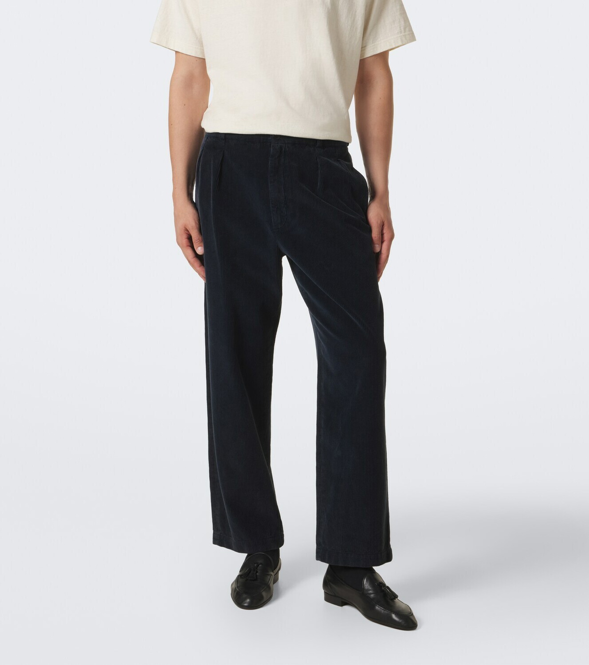 The Row Tuxo cotton corduroy straight pants
