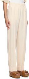 See by Chloé Off-White City Fluid Trousers