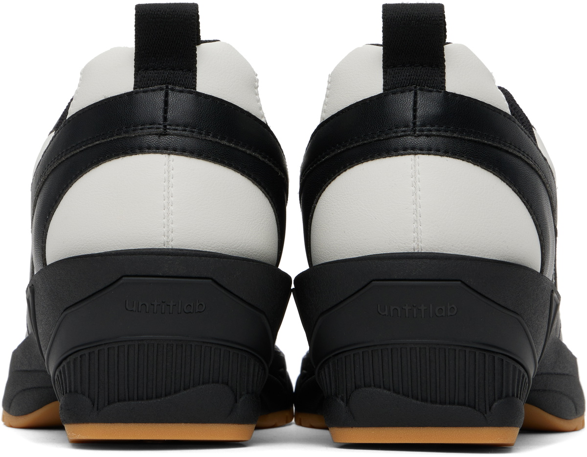 untitlab® Black Lace Up Heel Sneakers
