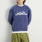 Metalwood Studio Men's Mountaineer Crew Sweatshirt in Navy