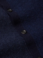 Oliver Spencer - Britten Patchwork Wool Cardigan - Blue