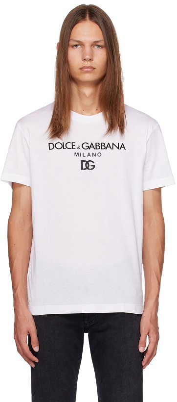 Photo: Dolce & Gabbana White 'D&G' T-Shirt