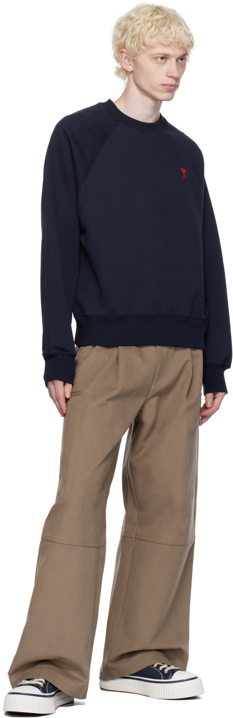 AMI Alexandre Mattiussi Navy Ami de Cœur Sweatshirt