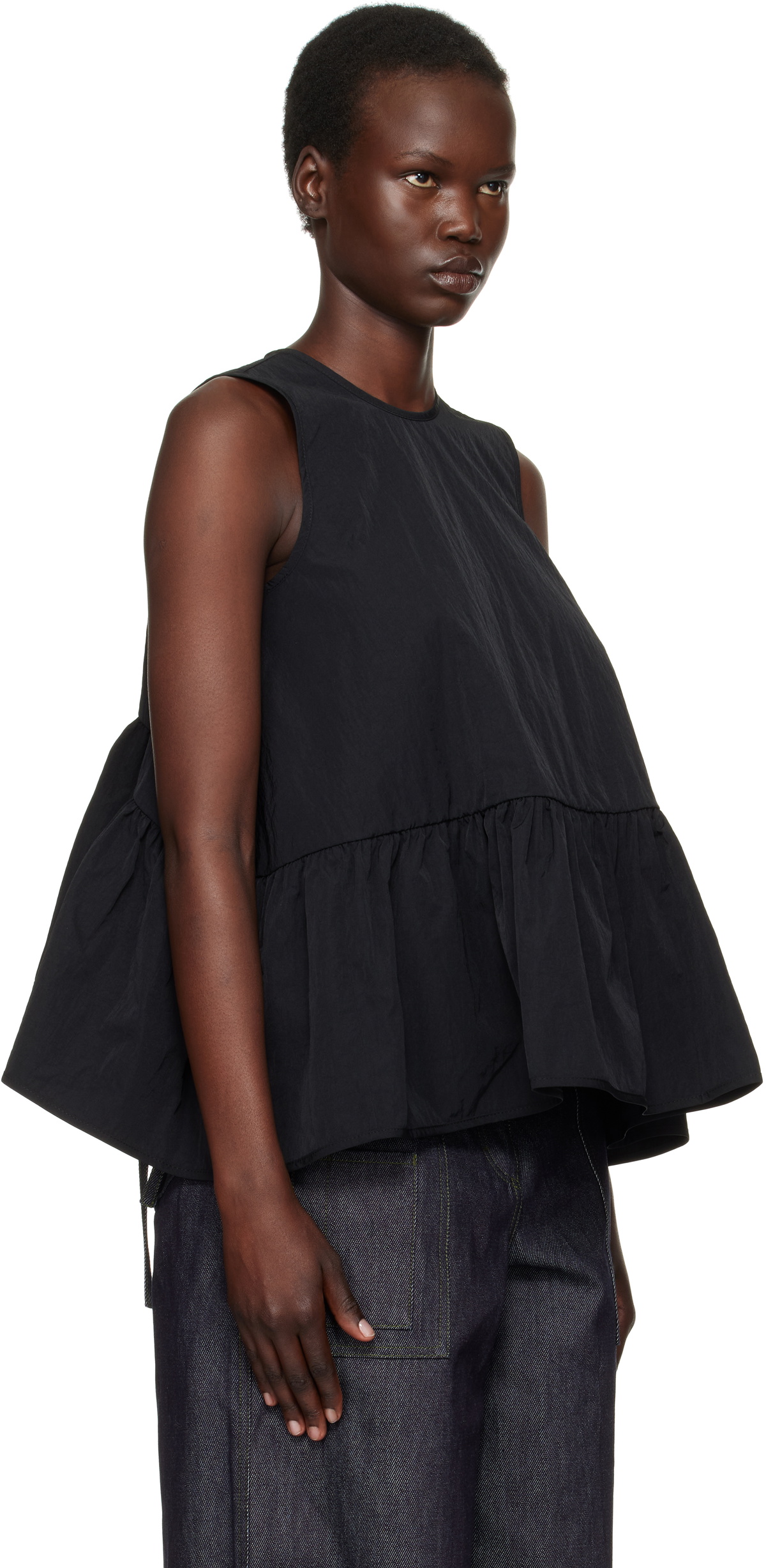 Cecilie Bahnsen Black Asa Tank Top