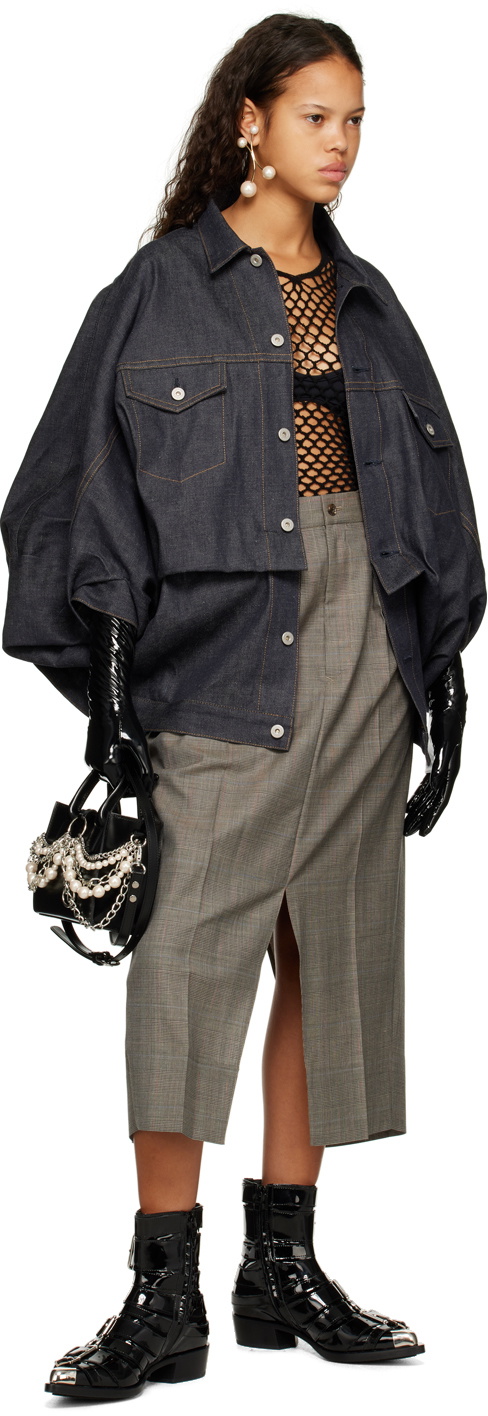 Junya Watanabe Navy Oversized Denim Jacket