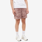 Adidas Men's Contempo Pleated Fleece Short in Wonder Oxide