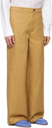 Acne Studios Beige Wide-Leg Trousers