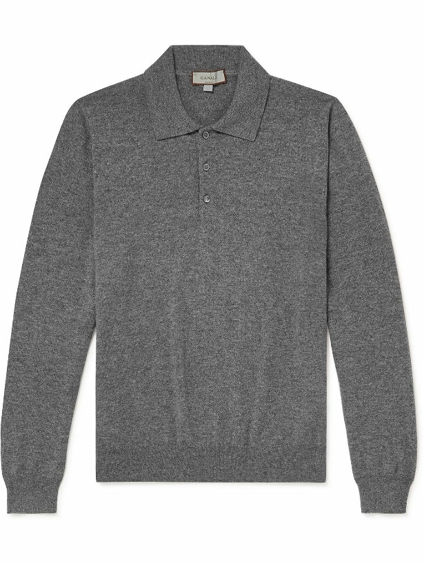 Photo: Canali - Cashmere Polo Shirt - Gray
