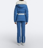 Yves Salomon Belted shearling-trimmed ski jacket