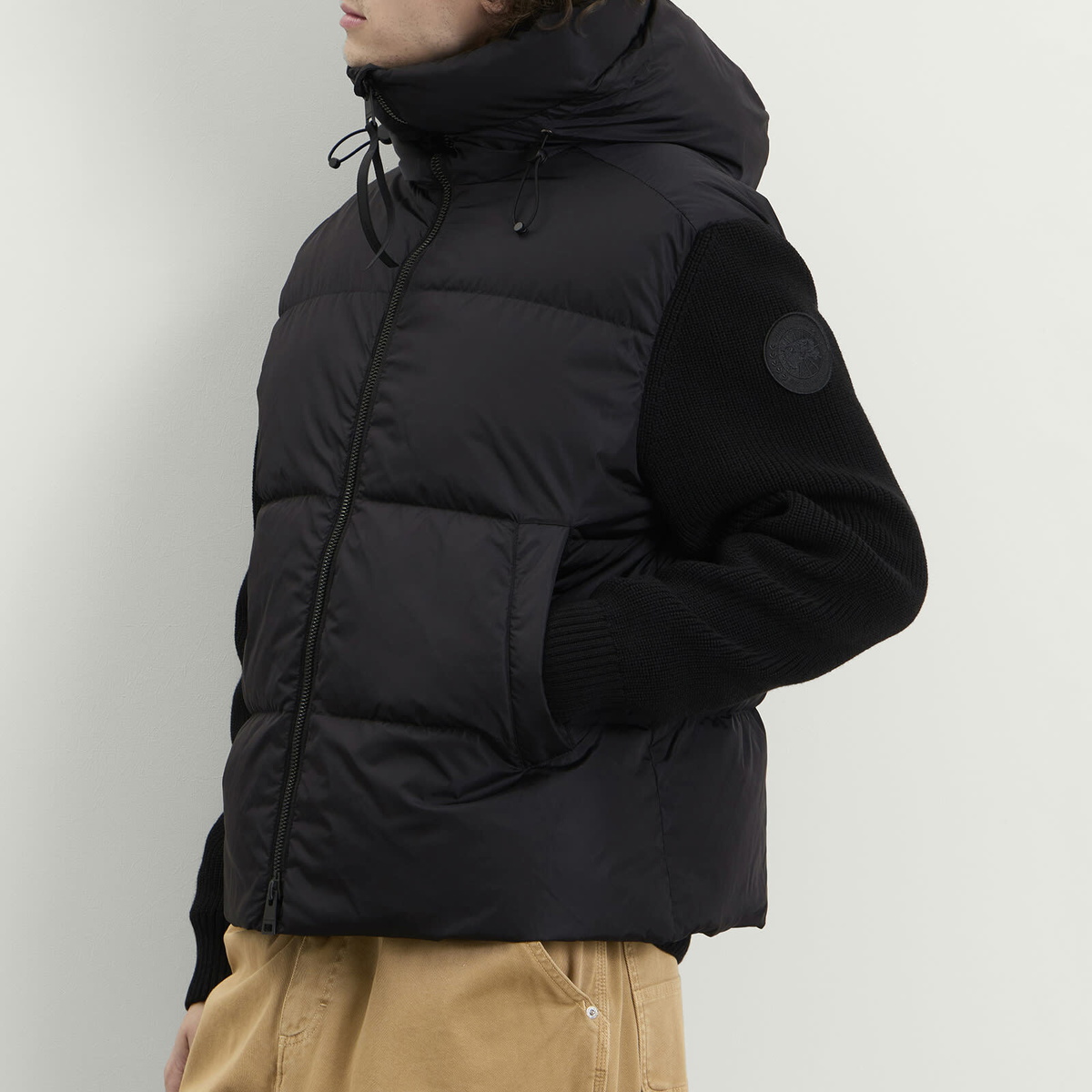 Canada Goose Men's Hybridge Grove Knit Hoody in Black