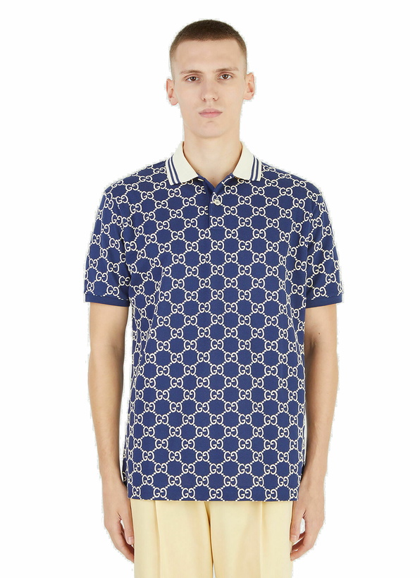 Photo: GG Supreme Polo Shirt in Blue