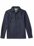 Brunello Cucinelli - Brushed Wool Overshirt - Blue