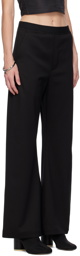 MM6 Maison Margiela Black Mock-Fly Trousers