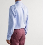 Etro - Cotton-Jacquard Shirt - Blue