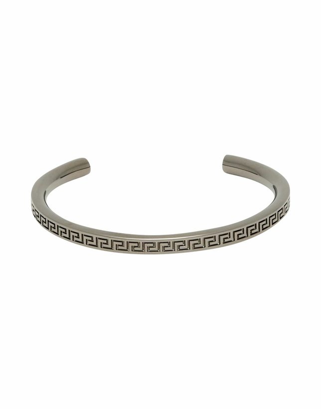 Photo: Versace Greca Womens Bracelet in Gunmetal