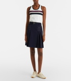 Tory Burch Belted pleated miniskirt