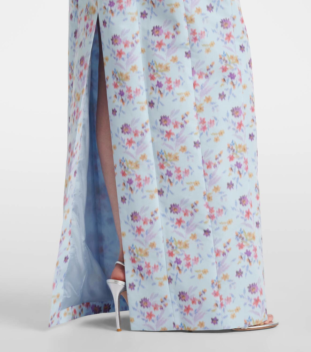 Markarian Odessa floral ikat corset gown