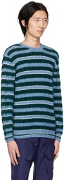 paria /FARZANEH Blue & Green Toothpaste Sweater